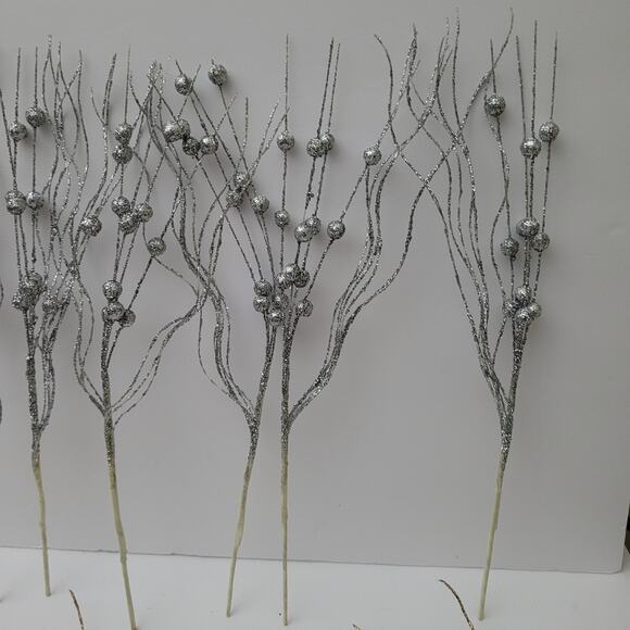 Sparkling Glitter Twigs - Gold & Silver Floral Decor - Picture 6 of 10